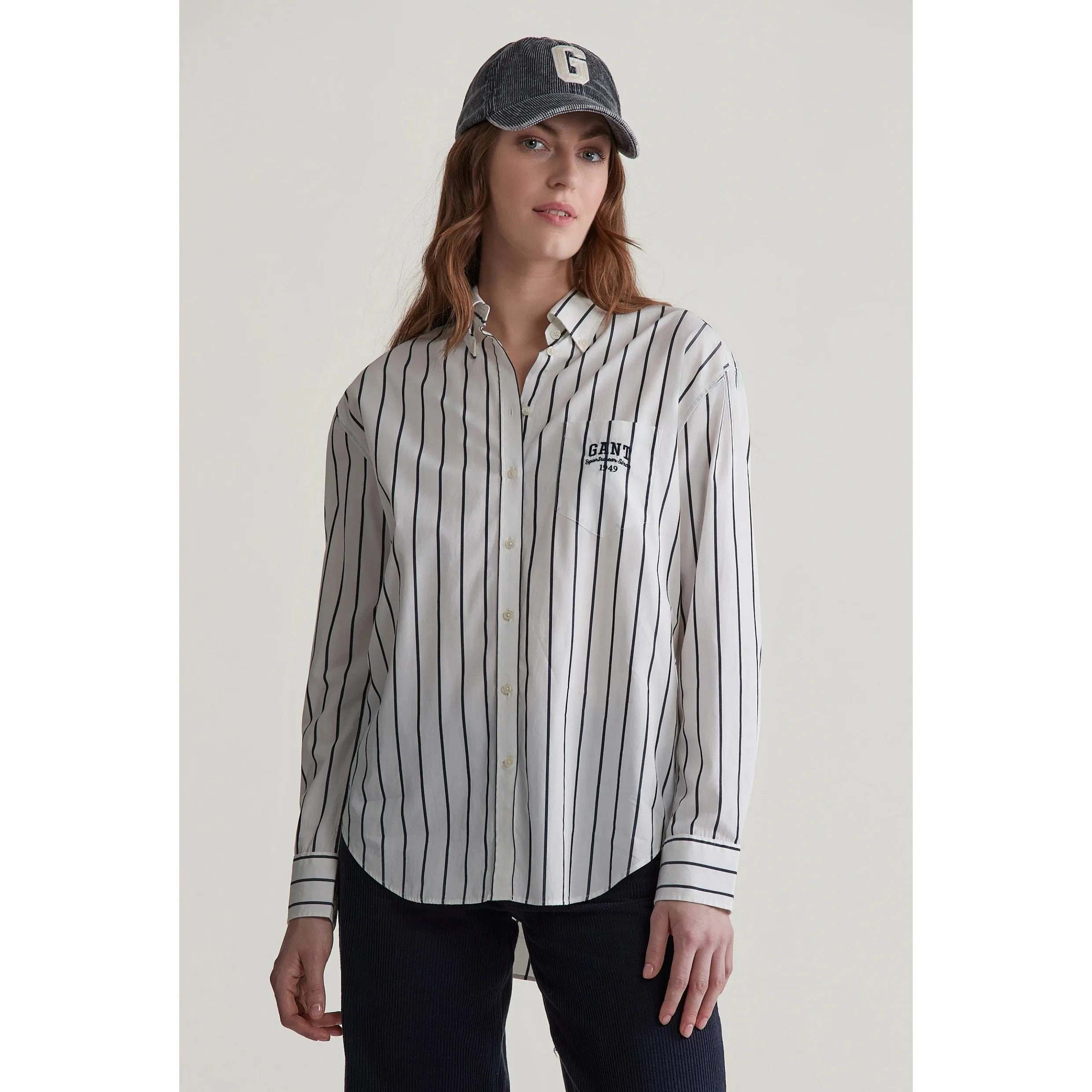 GANT Relaxed Small Graphic Shirt in Classic Blue 4300406