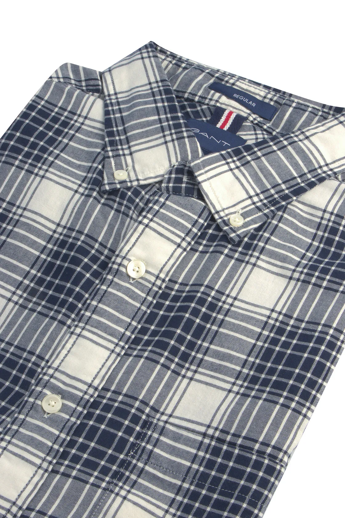 Gant Twill Check LS Shirt Caulk Check