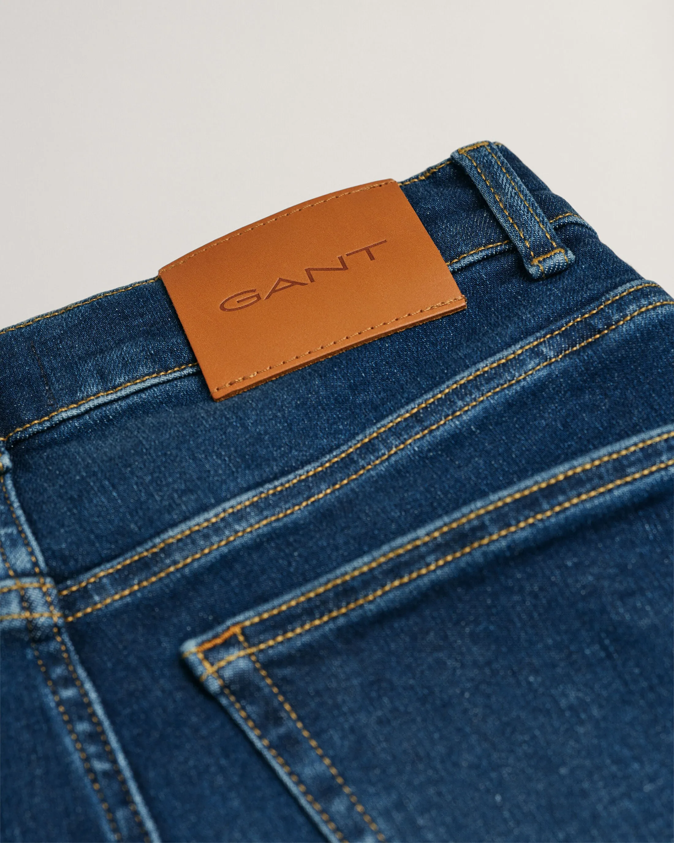 GANTS slim Fit Cropped Jeans Dark Blue 0196