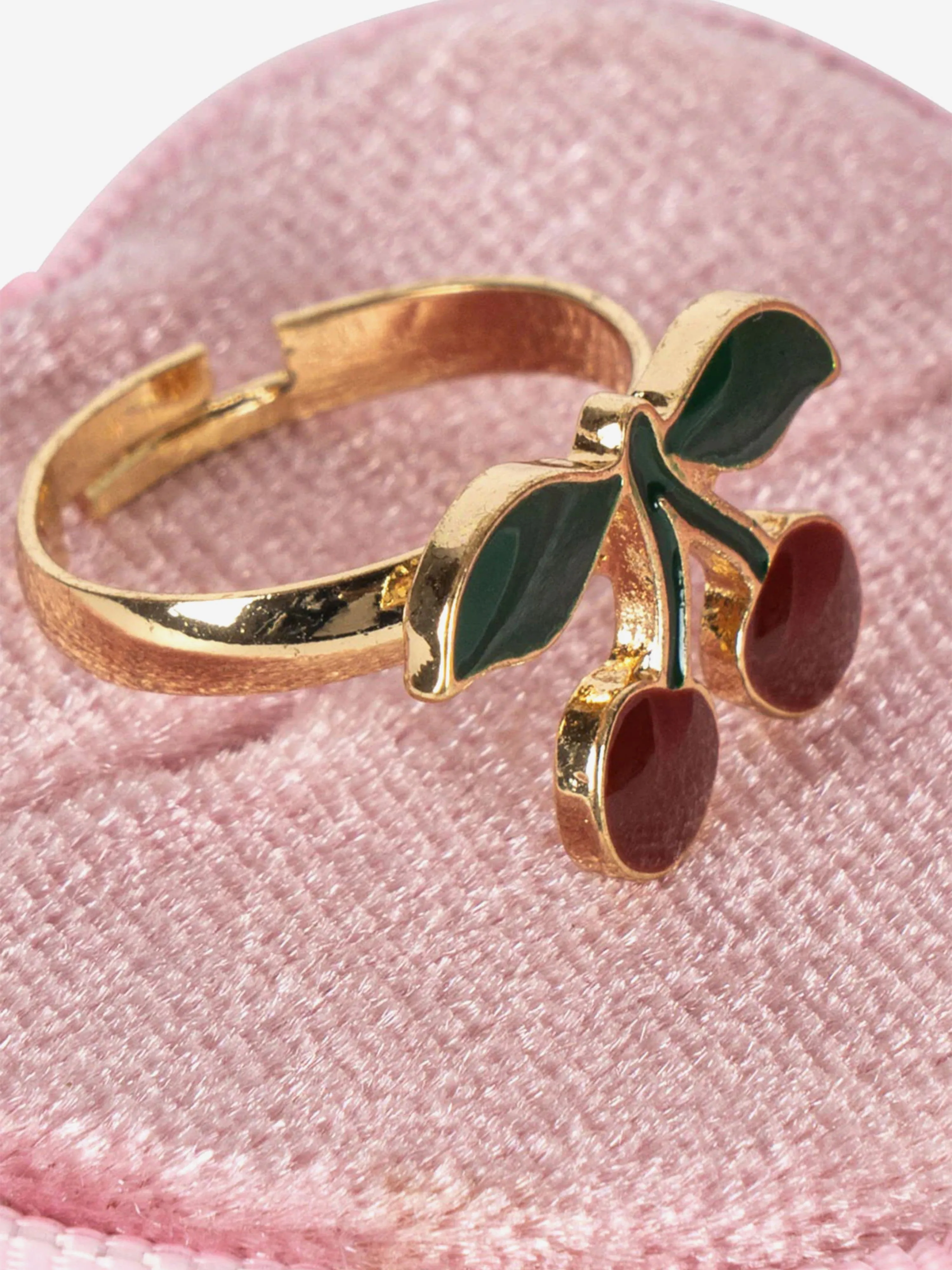 Girls Cherry Love Ring in Pink