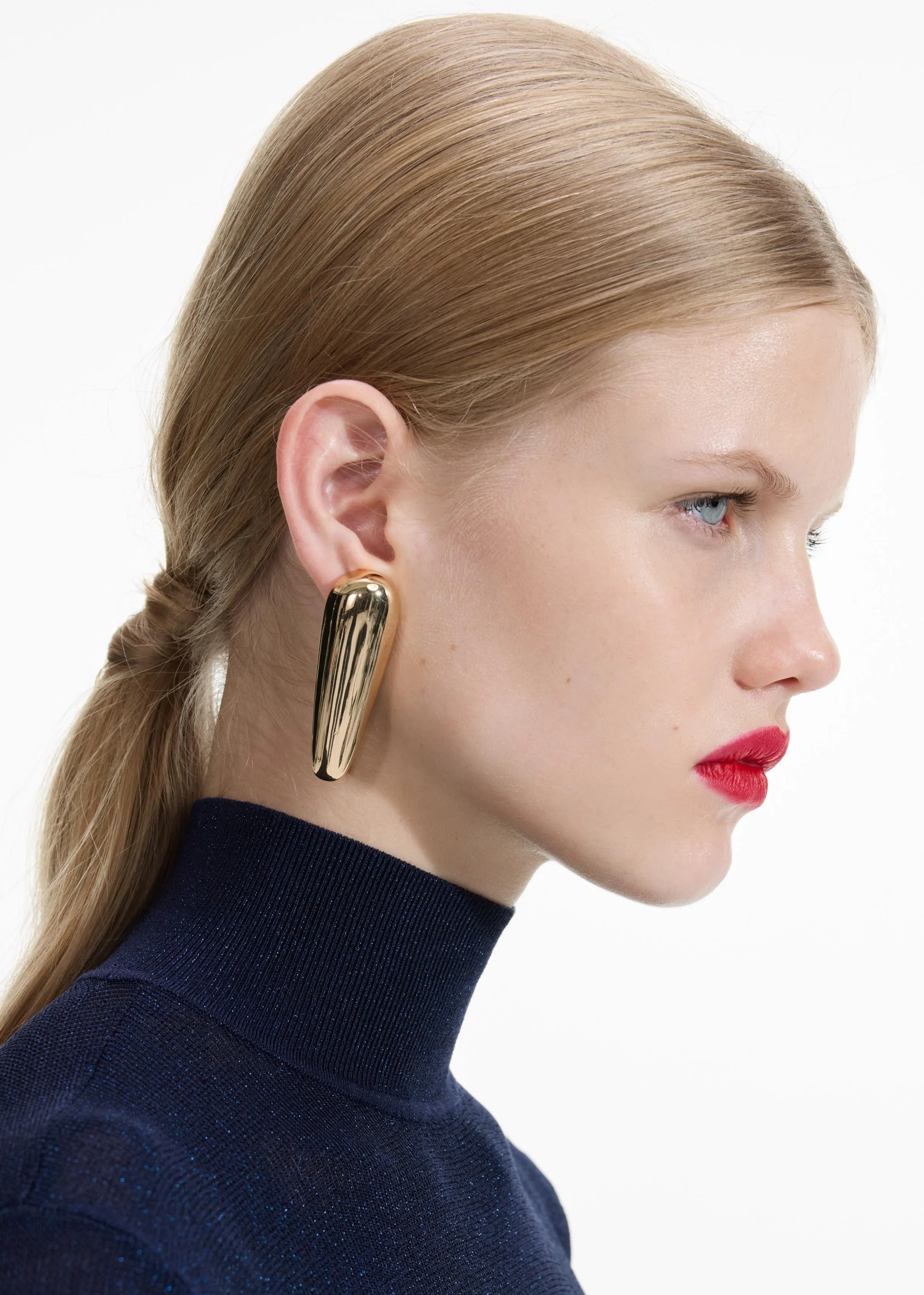 Gold Bar Earrings Self Portrait