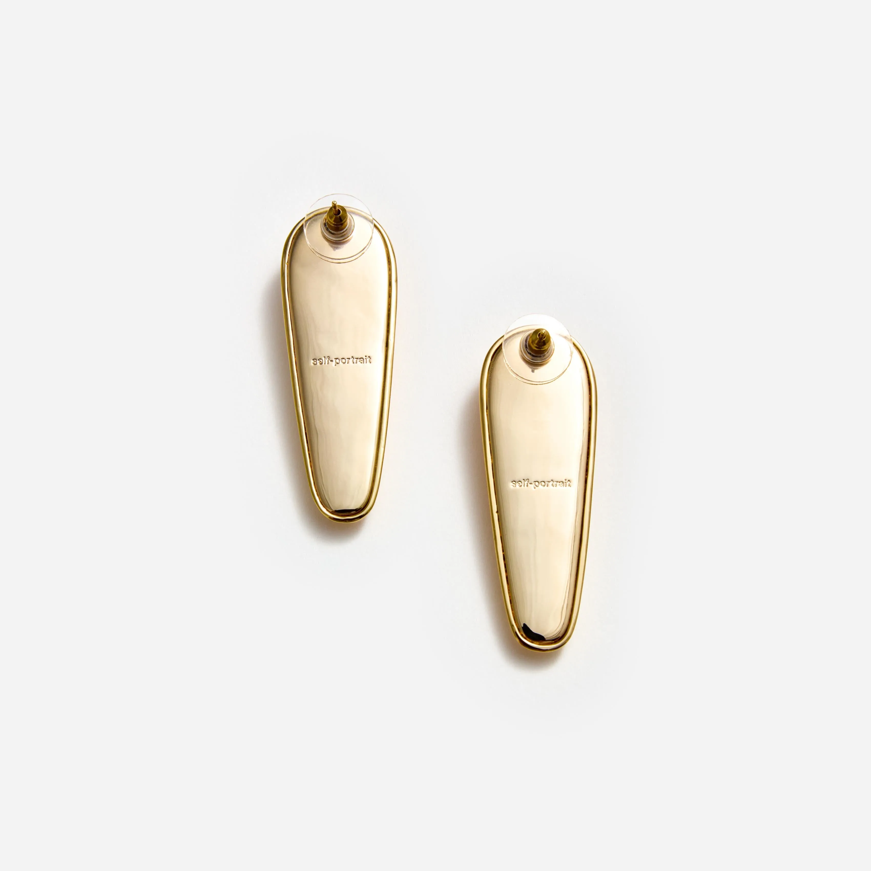 Gold Bar Earrings Self Portrait