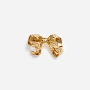 Gold Bow Hair Clip Self Portrait