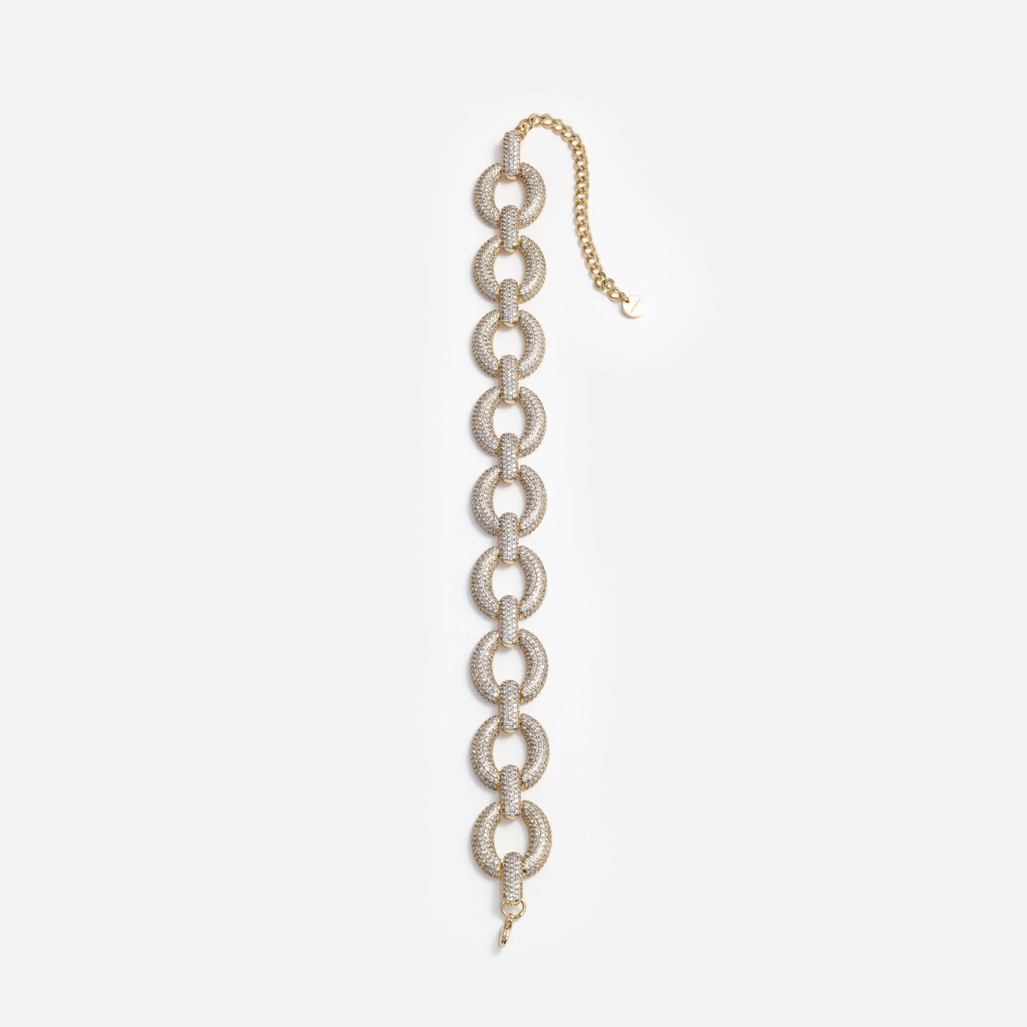 Gold Crystal Link Choker Self Portrait