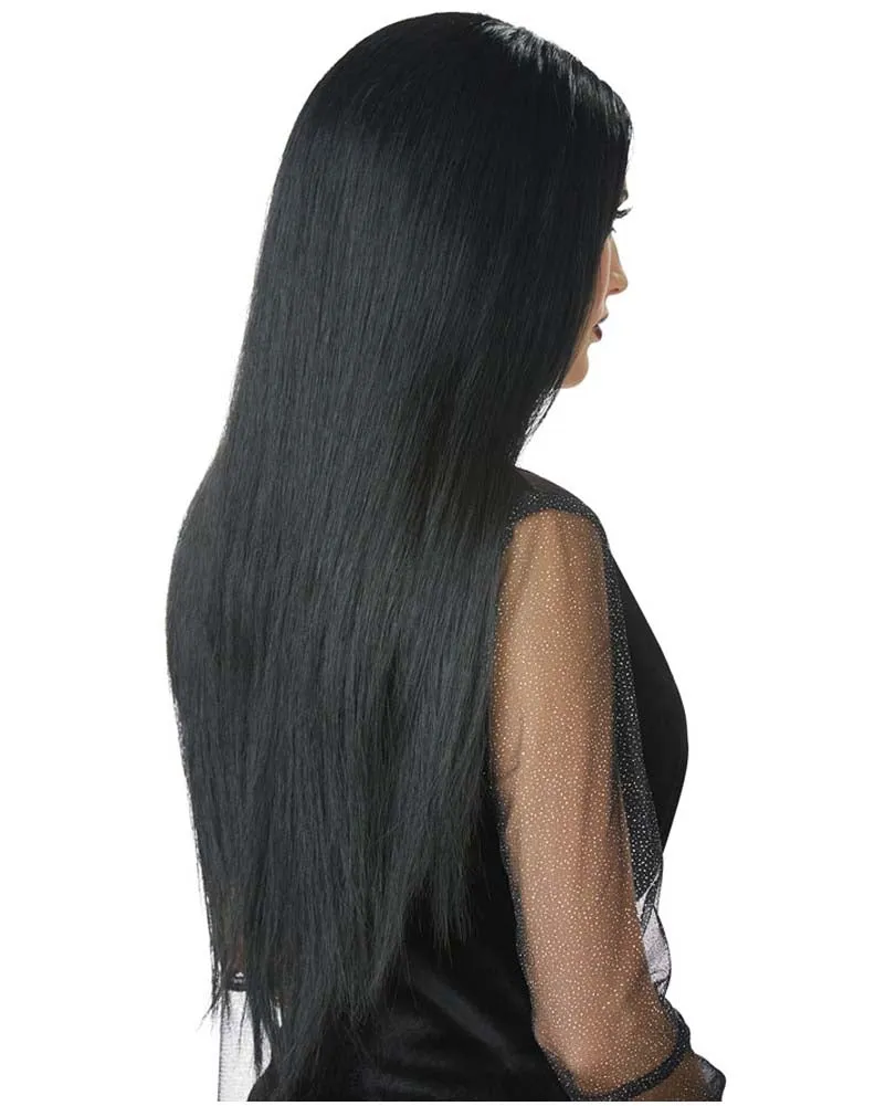 Gothic Matriarch Long Black Wig