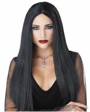 Gothic Matriarch Long Black Wig
