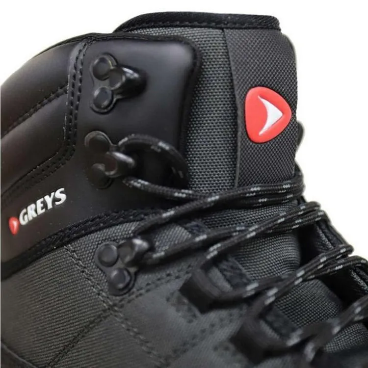 Greys Tail Cleated Sole Wading Boots - Black