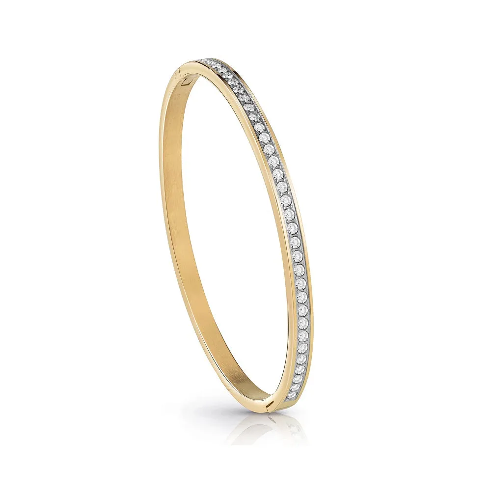 Guess Colour My Day Gold Plated Crystal Bangle UBB02248YG
