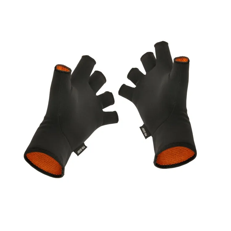 Guideline Fir-Skin Windproof Fingerless Gloves - Black
