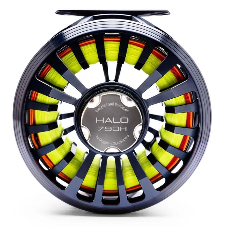 Guideline Halo Fly Reels - Dark Grey/Sapphire Blue