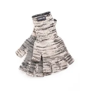Guideline Wool Fingerless Gloves - Grey Twist