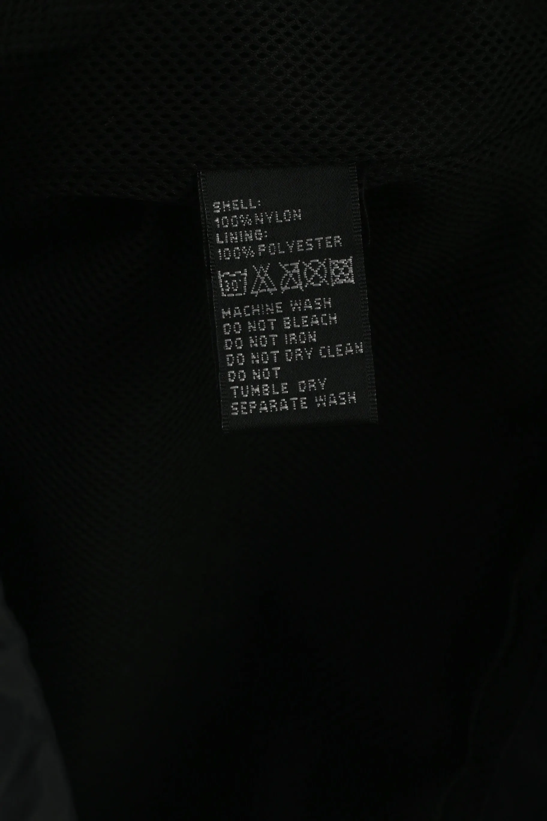 HAUST Men M Jacket Black Nylon Waterproof Full Zipper Hooded Lightweight Top