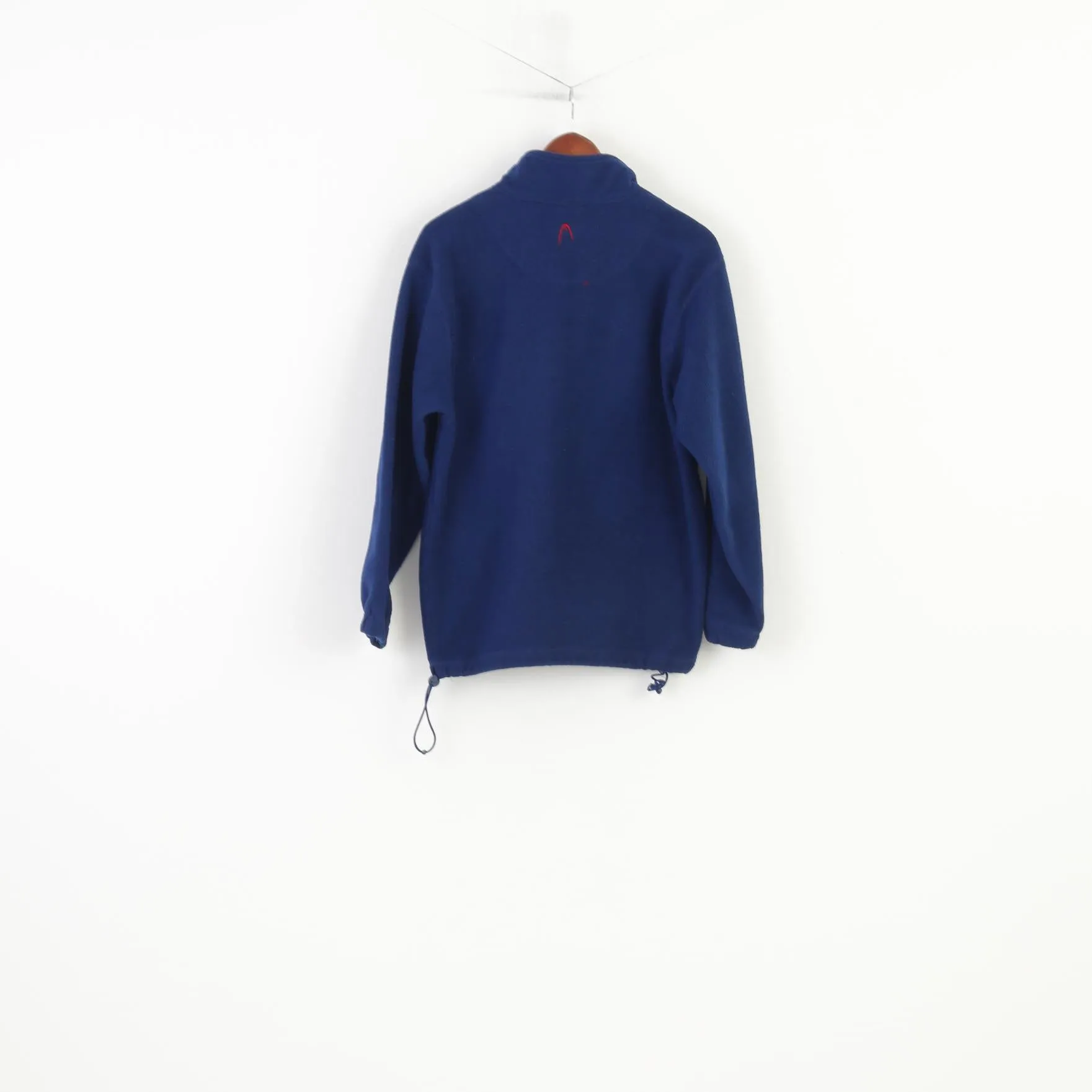 Head Men S Fleece Zip Neck Navy Padded Vintage Sweatshirt Top