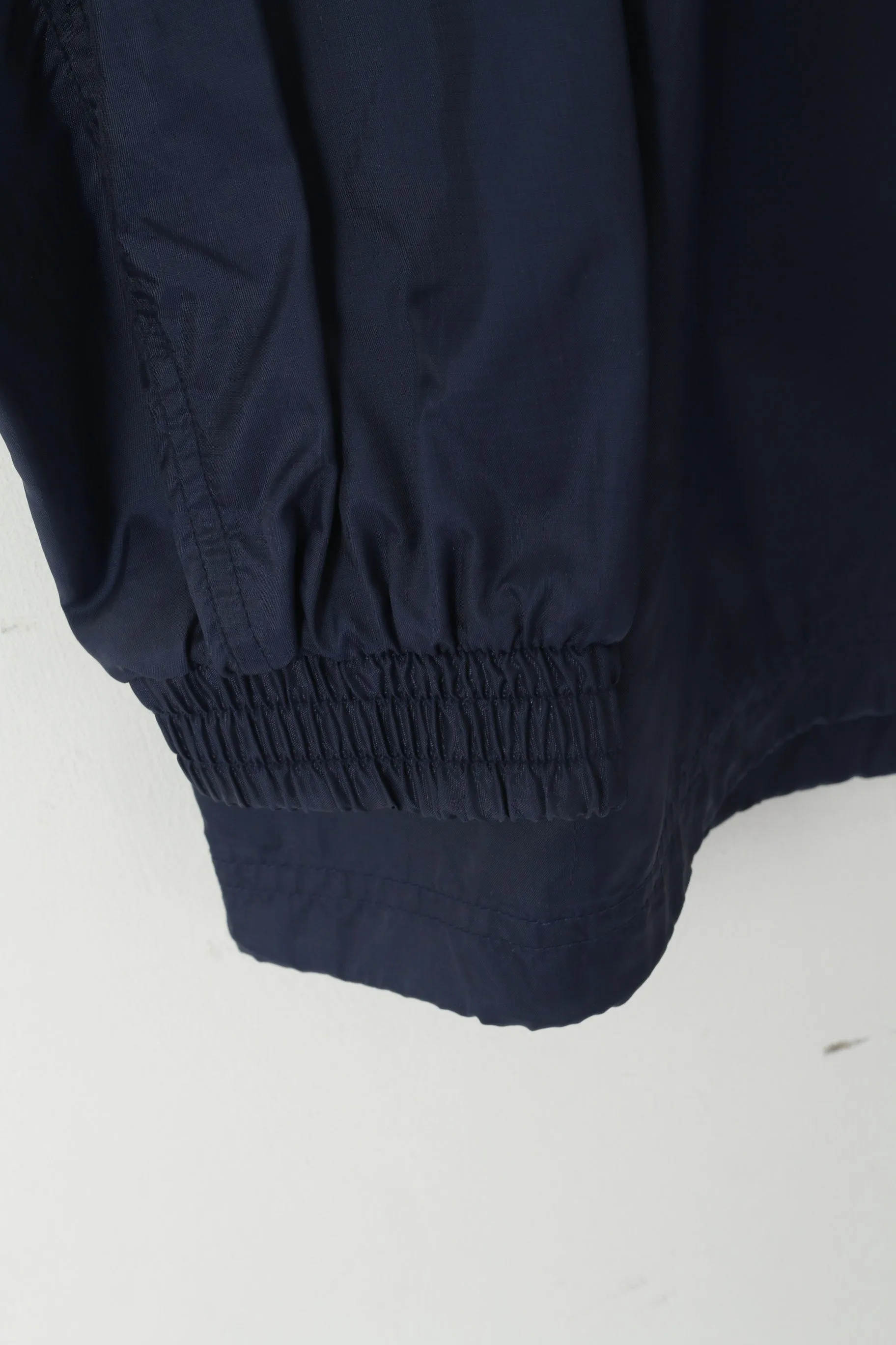 Head Men XL Pullover Jacket Navy Nylon Waterproof Hooded Zip Neck Top