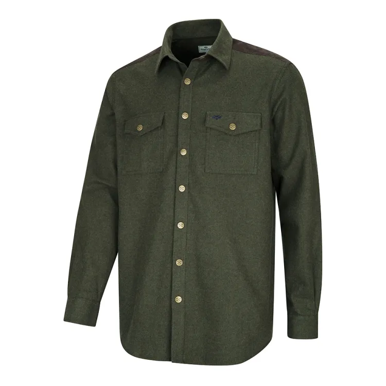 Hoggs of Fife Dunvegan Flannel Shirt - Loden