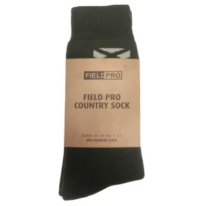 Hoggs of Fife Field Pro Country Socks Triple Pack - Olive/Oatmeal/Brown