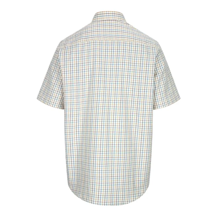 Hoggs of Fife Kessock Short Sleeve Check Shirt - Brown/Blue