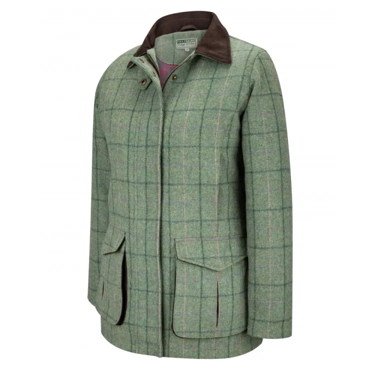Hoggs of Fife Ladies Roslin Technical Tweed Field Coat - Spring Bracken