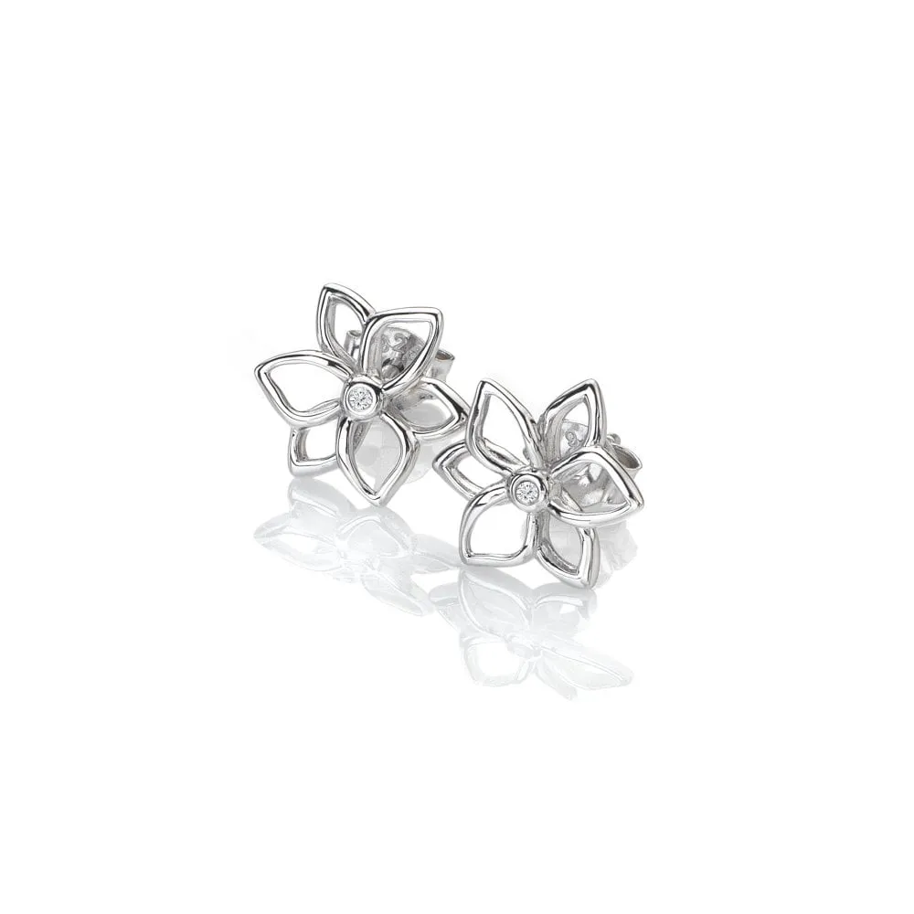 Hot Diamonds Amulets Flower Earrings DE711