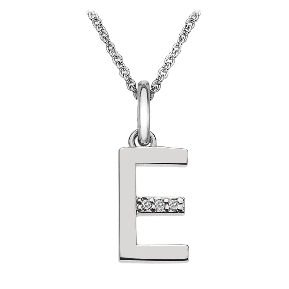 Hot Diamonds Initial E Silver Micro Pendant DP405