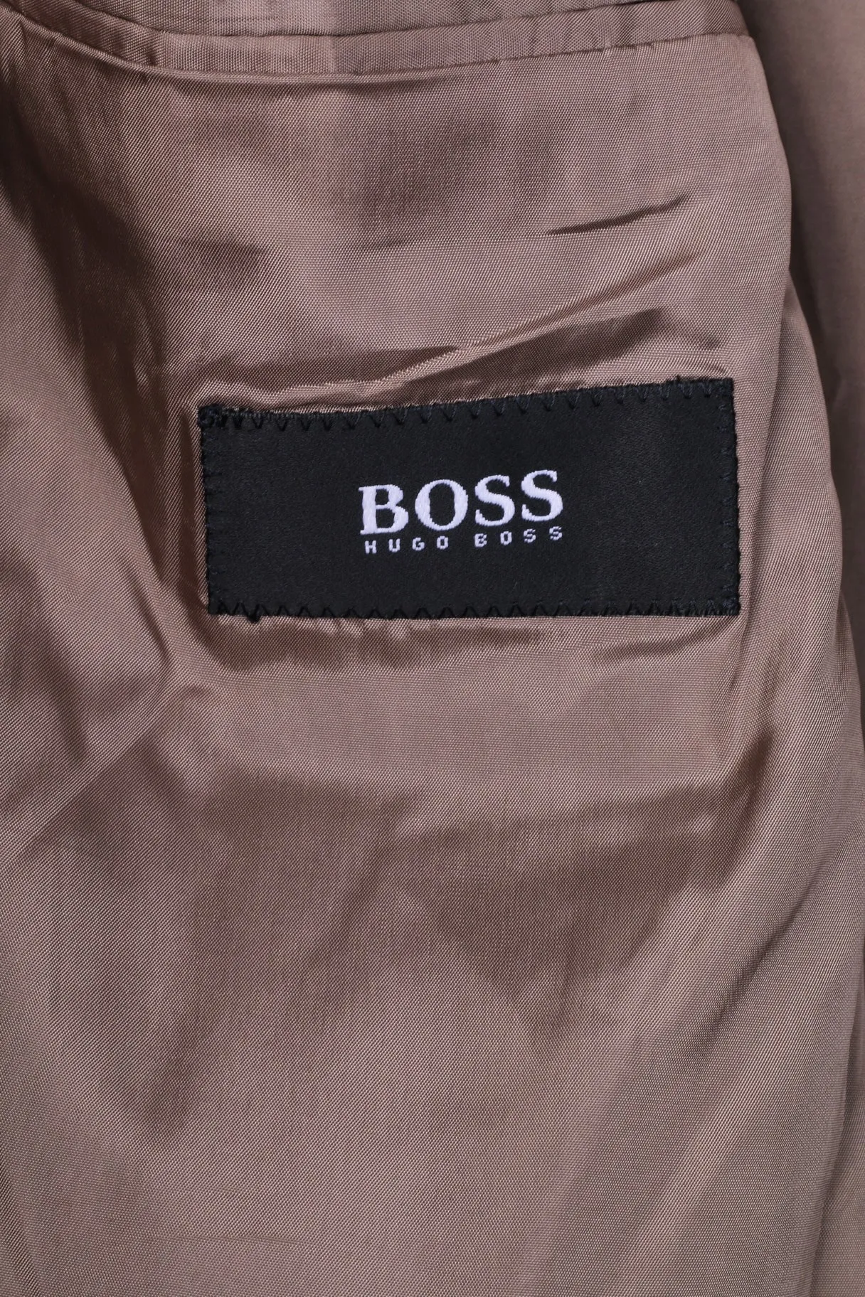 Hugo Boss Men 102 40 Suit Vintage Brown Herringbone Wool Einstein/Sigma
