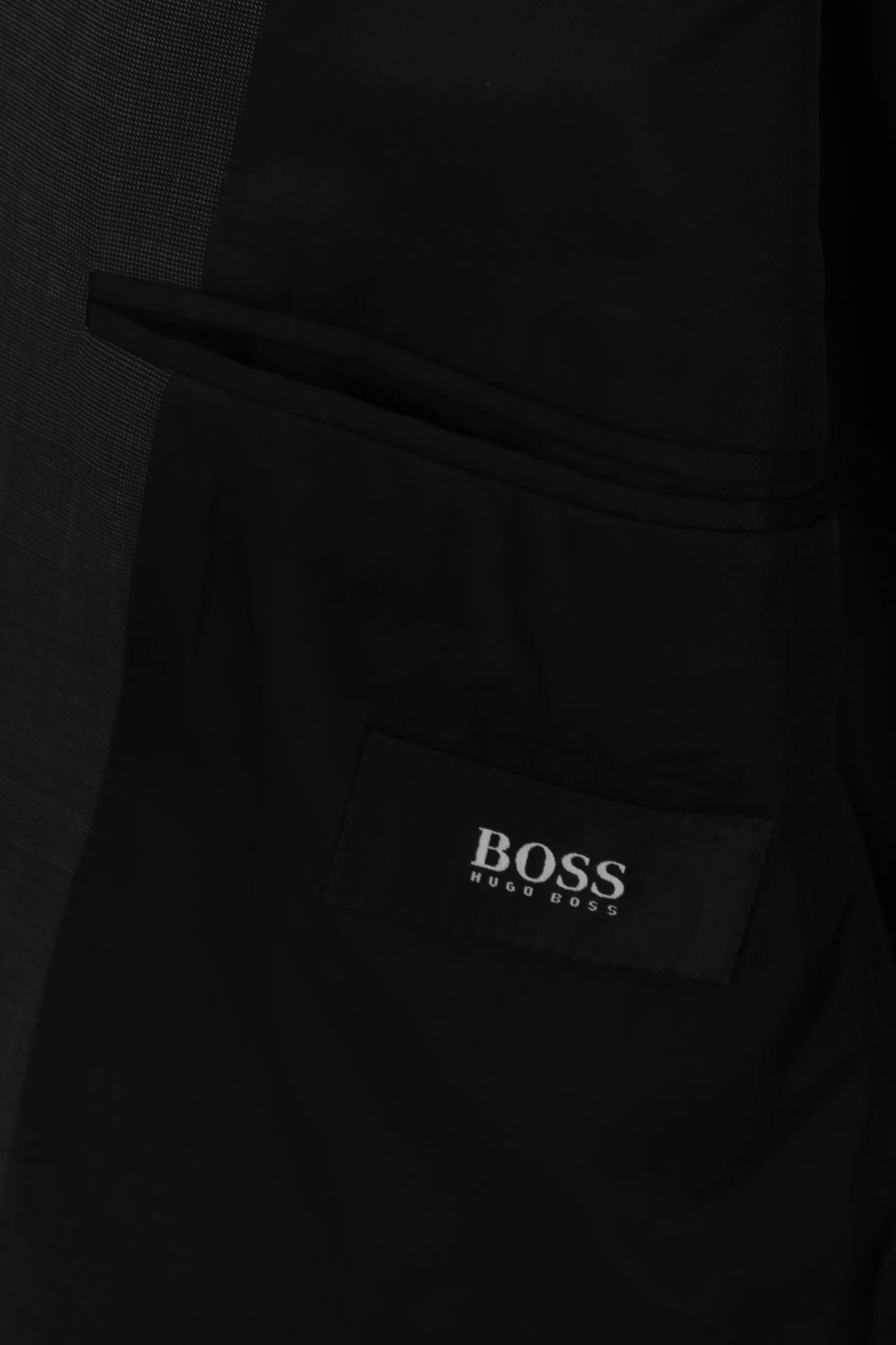 Hugo Boss Men 25 40 Blazer Charcoal Virgin Wool Da Vinci Single Breasted Jacket