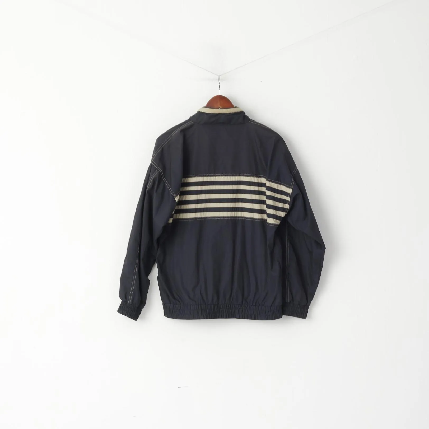 Hummel Men S Jacket Navy Lightweight Bomber Vintage 90s  England Sportswear Top