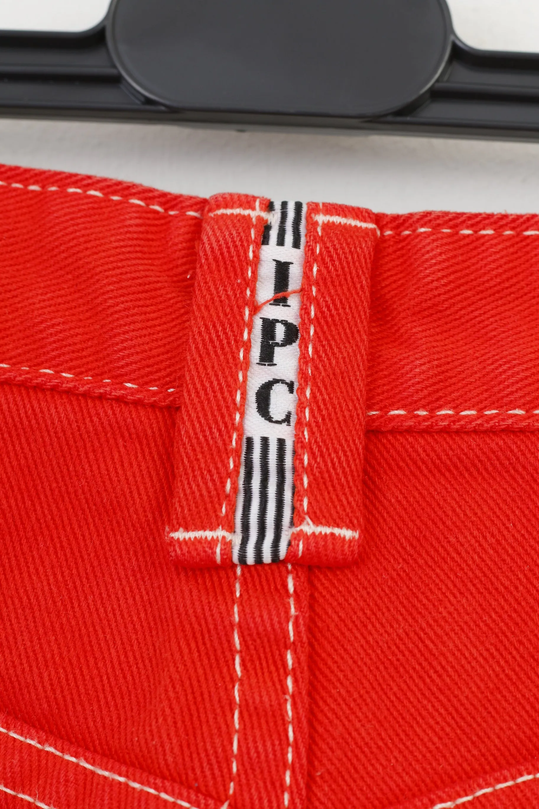 IPC Men 25 Trousers Red Cotton High Waist Jeans Top