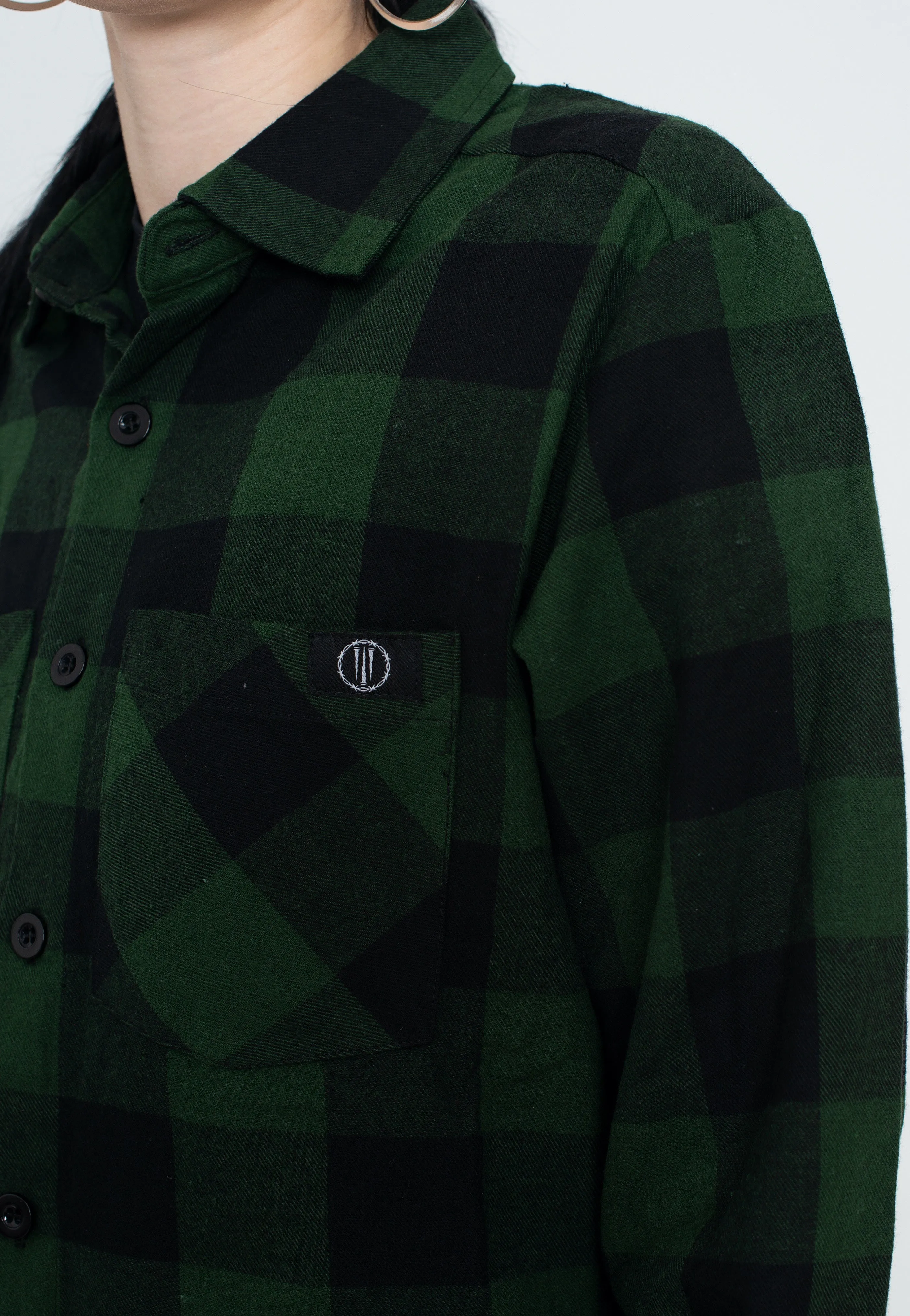 Ironnail - Hooft Black/Forestgreen Flanell - Shirt