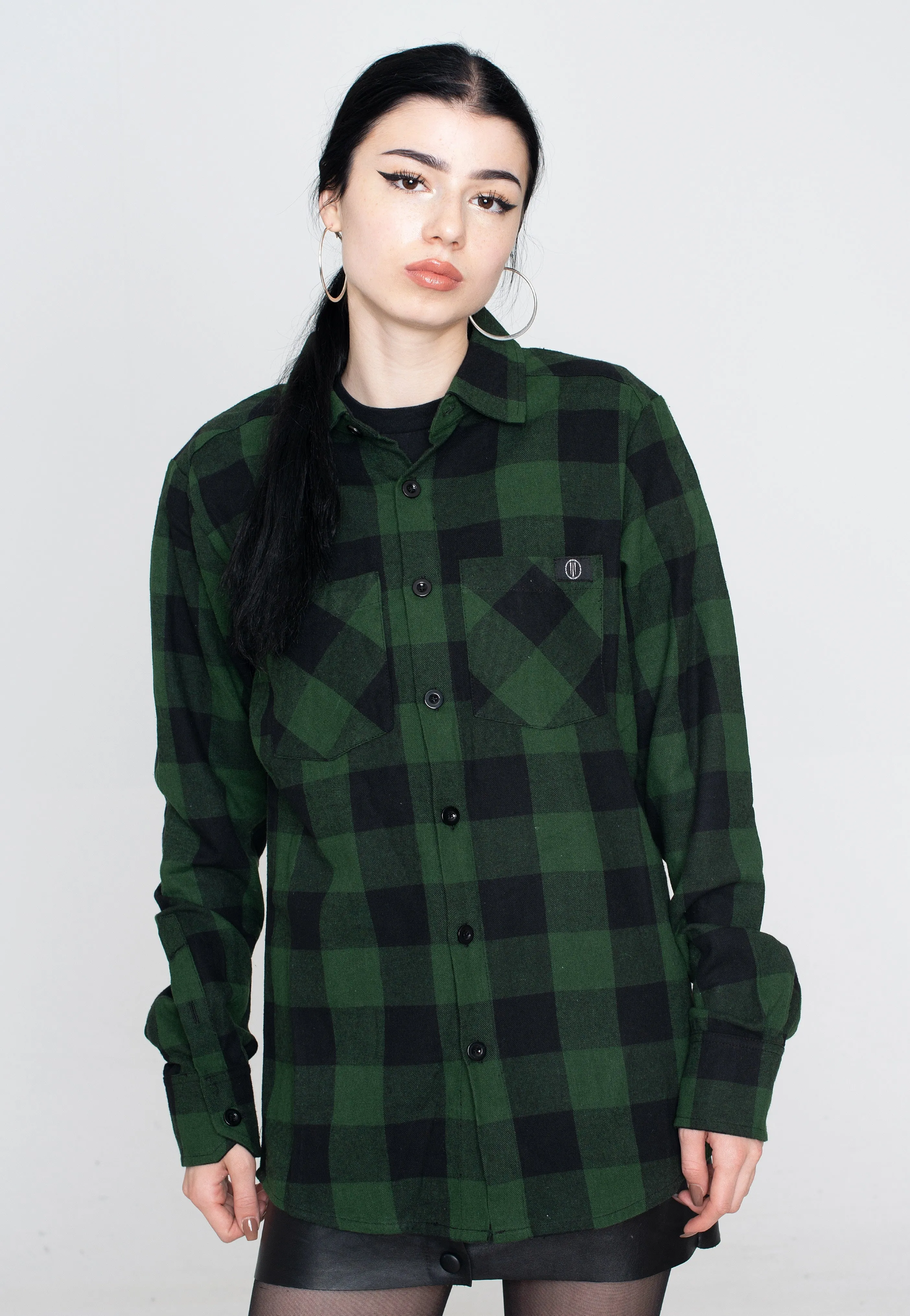 Ironnail - Hooft Black/Forestgreen Flanell - Shirt