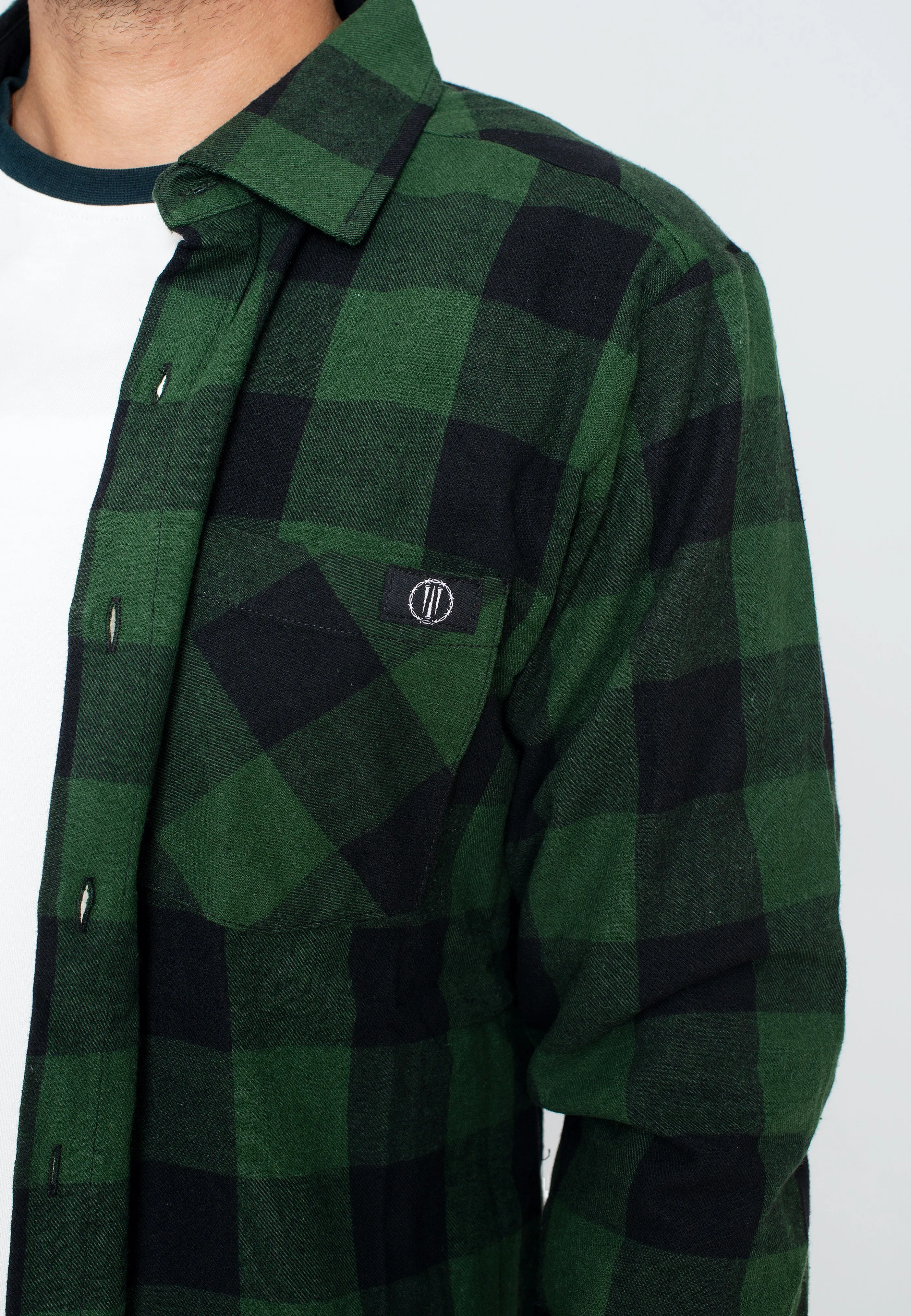 Ironnail - Hooft Black/Forestgreen Flanell - Shirt