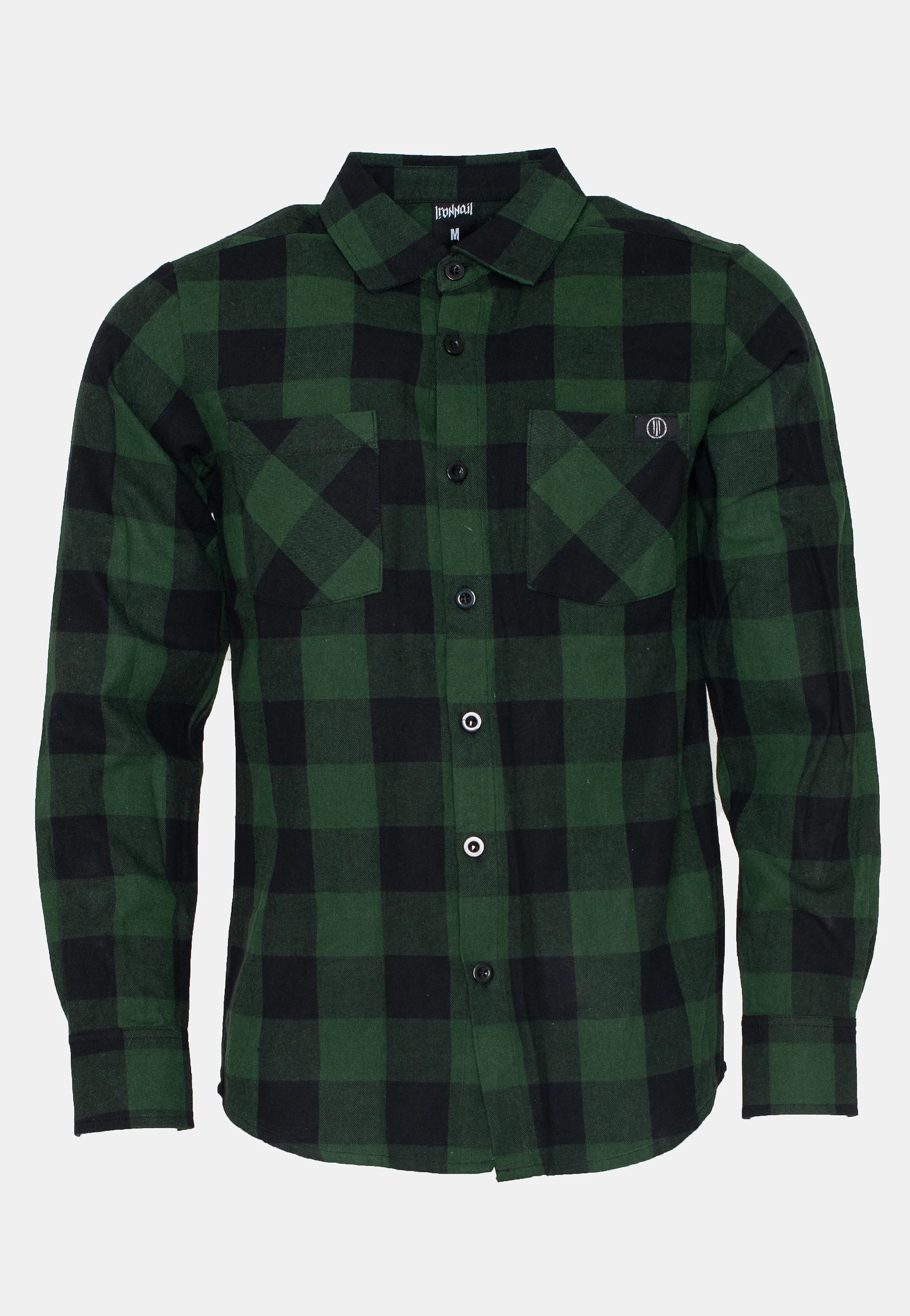 Ironnail - Hooft Black/Forestgreen Flanell - Shirt