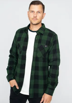 Ironnail - Hooft Black/Forestgreen Flanell - Shirt