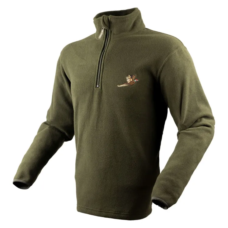 Jack Pyke Pheasant Motif Fleece Top - Olive