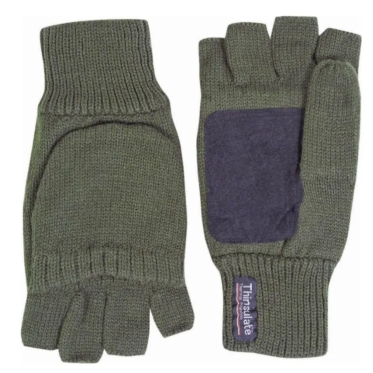 Jack Pyke Suede Palm Shooters Mitts - Green