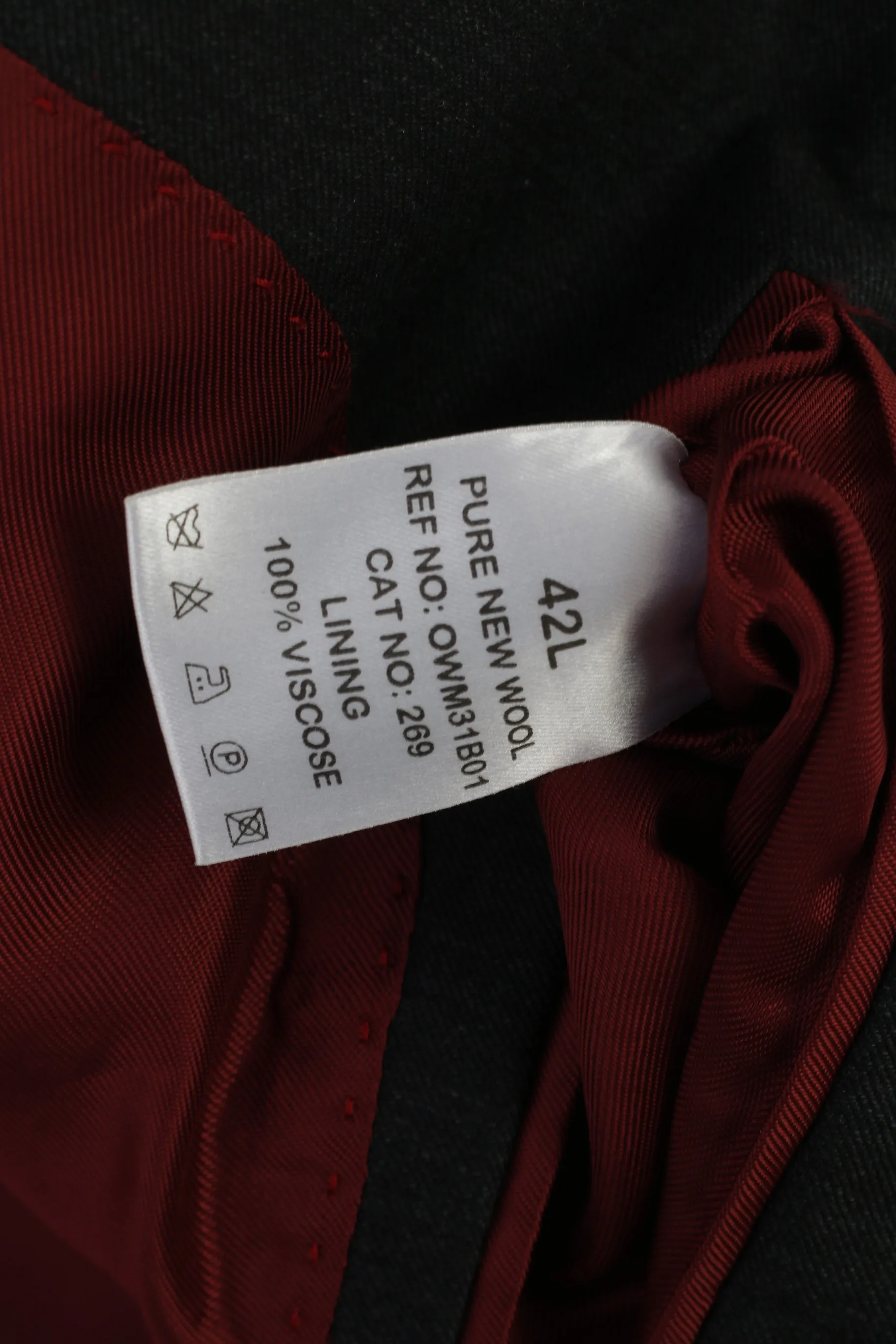 James Aubrey Men 42 L Blazer Charcoal New Wool Single Breasted England Jacket