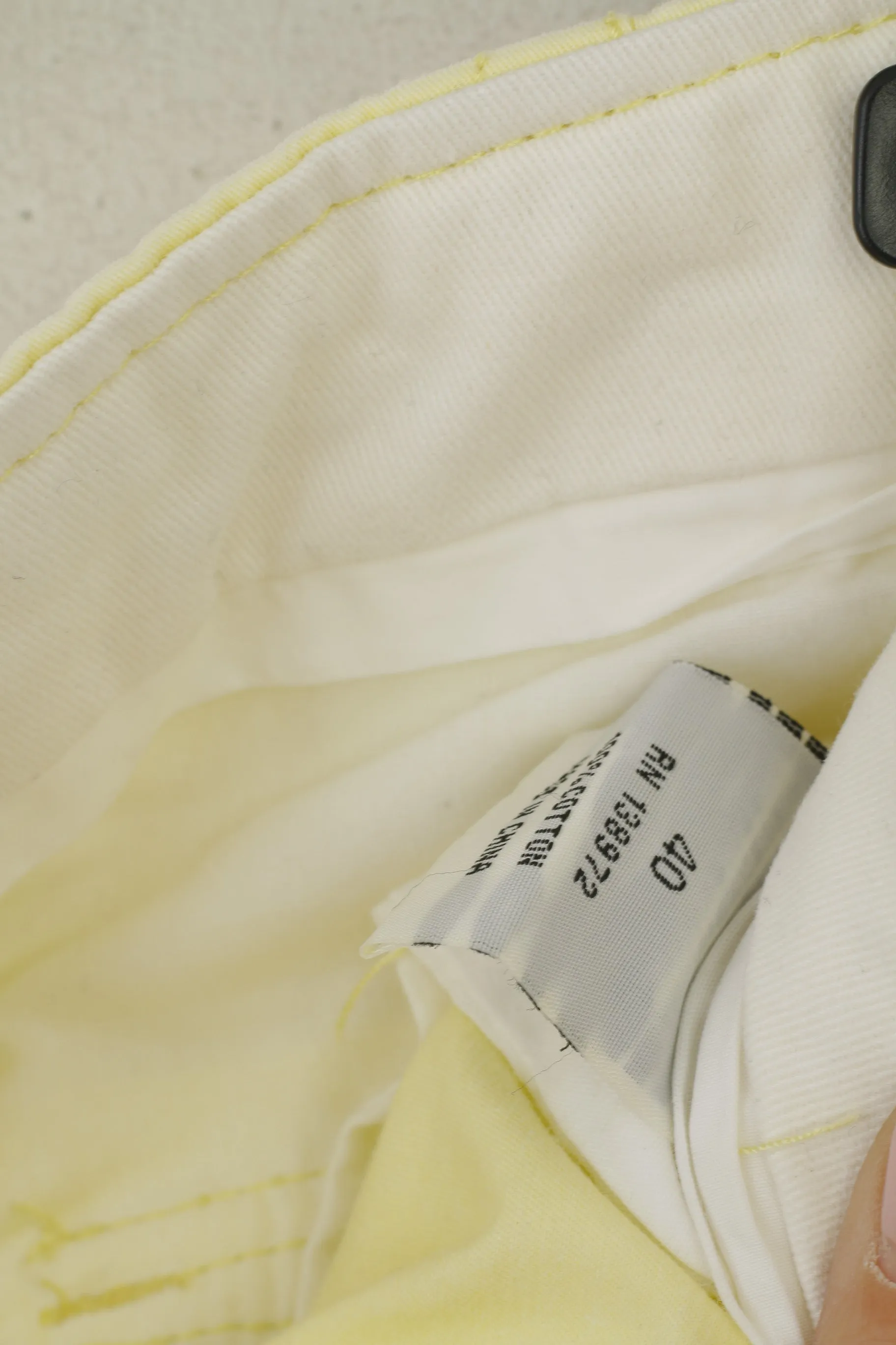 Jet Lag Men 40 56 Shorts Yellow Cotton Summer Casual Bermuda
