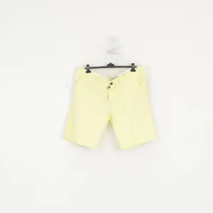 Jet Lag Men 40 56 Shorts Yellow Cotton Summer Casual Bermuda