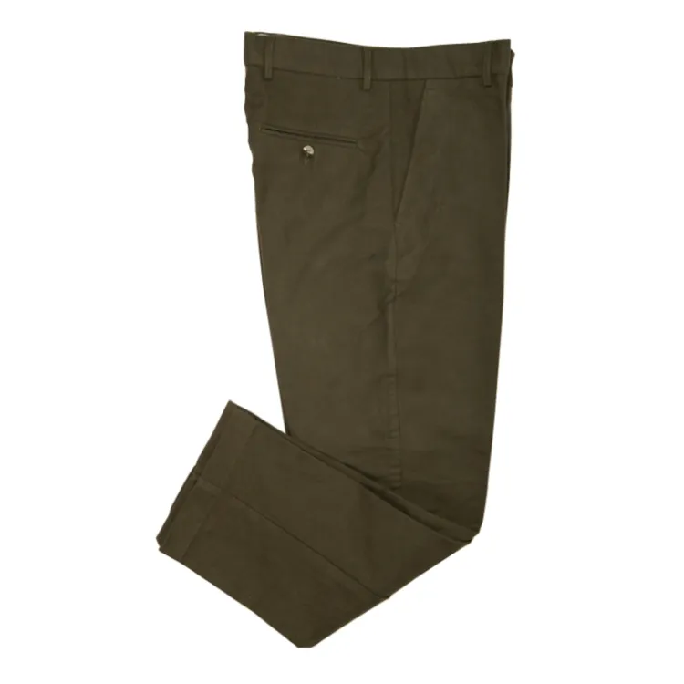 John Norris Moleskin Trousers - Olive - Last few sizes