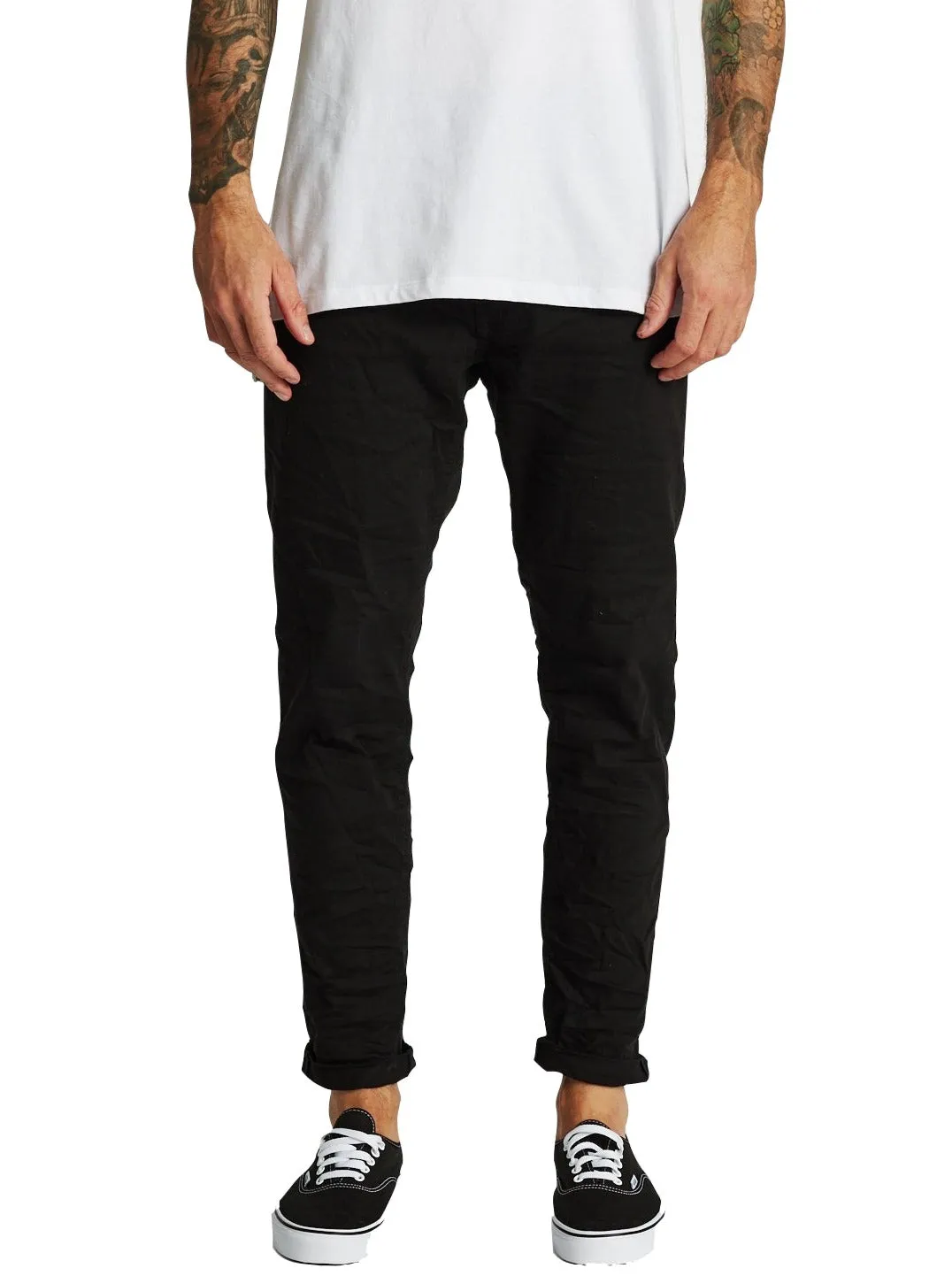 Kiss Chacey - K3 Tapered Turn Up Jean - Black