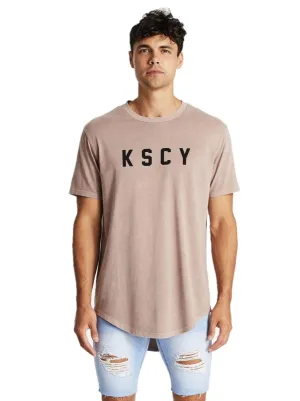 Kiss Chacey - Root of Evil Dual Curved Tee - Pigment Shadow Mauve