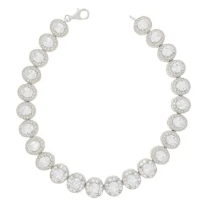 Ladies Sterling Silver White Cubic Zirconia Bracelet GVL027