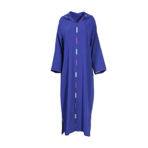Laylati Women's Blue Jalabiya, Free Size