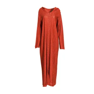 Laylati Women's Red Jalabiya, Free Size