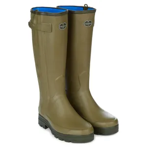 Le Chameau Chasseur Neoprene Lined Boots - Unisex - 44cm Calf - Green