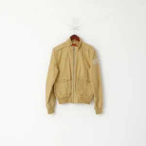 Levi Strauss &Co Men M (S) Jacket Camel Cotton Full Zipper Classic Pockets Top