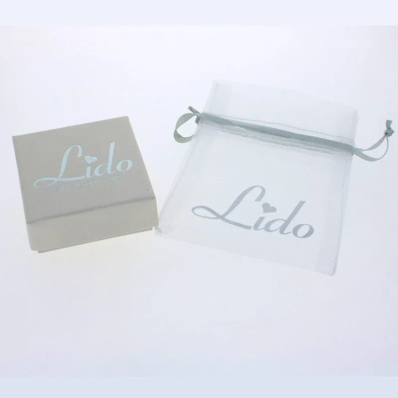 Lido Pearls White Freshwater Pearl Silver Drop Earrings 0166E W