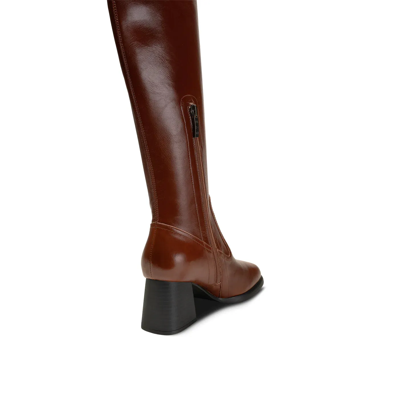 Lila High Shaft Boot - Tan