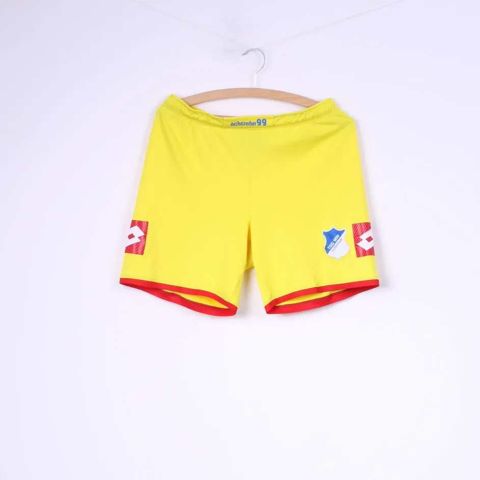 Lotto TSG 1899 Hoffenheim Men S Shorts Yellow Italian Vintage Football Sport