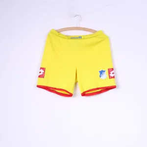Lotto TSG 1899 Hoffenheim Men S Shorts Yellow Italian Vintage Football Sport